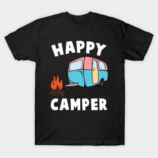 'Camper Trailer Fire ' Cool Camping Camper Trailer T-Shirt